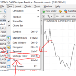 how to open strategy tester